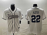 Men's New York Yankees #22 Juan Soto White With Patch Cool Base Stitched Baseball Jersey2,baseball caps,new era cap wholesale,wholesale hats